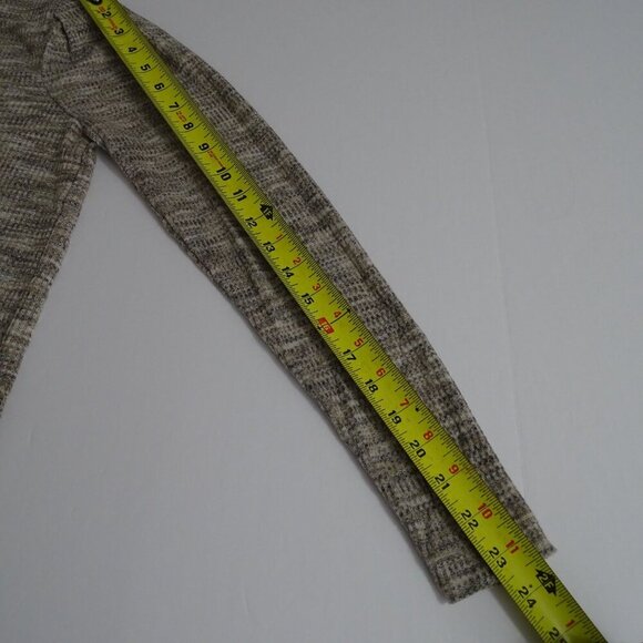 Ann Taylor Loft Brown Cream Turtleneck Knit Top Women Size XS Long Sleeve - Picture 8 of 9